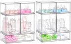 Vtopmart Clear Stackable Storage Drawers Set of 10, Baby Bottle Organizer by Vtopmart