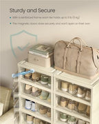 SONGMICS Foldable Shoe Storage Organizer, 9-Tier for 18 Pairs - Image 6