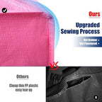Cosy Family 12 Pack Heavy Duty Extra Large Moving Bags with Backpack Straps - Strong Handles & Zippers, Storage Totes For Space Saving, Fold Flat, Alternative to Moving Box, Pink - Image 3
