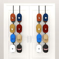 HapiRm Over Door Hat Rack - 4 Packs Metal Hanging Hat Organizer with 16 Hooks Design, Baseball Cap Hanger Organizer Storage Holds up to 80 Caps for Door, Bedroom, Closet by HapiRm