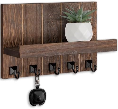 Key Holder for Wall, Decorative Key Holder with Shelf by Lucundm