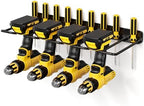 POKIPO Power Tool Organizer, 4 Drill Holder Wall Mount, Heavy Duty Garage Tool Organizer and Storage, Suitable Tool Rack for Tool Room, Workshop, Garage by POKIPO