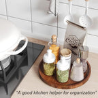 VERTORGAN Lazy Susan Bamboo Organizer for Kitchen,Cabinet,Middle(Brown) - Image 4