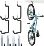 Housolution Screw in Bike Hooks, [4 Pack] 8-inch for Wall and Ceiling by Housolution