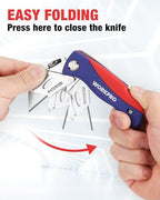 WORKPRO Folding Utility Knife, Quick-Change Box Cutter - Image 5