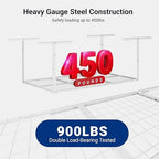 FLEXIMOUNTS 3x6 Overhead Garage Ceiling Storage Rack, 2 Pack, White - Image 5