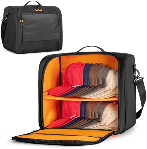 PGmoon Large Hat Bag for Baseball Cap, Cap Organizer carrier for 20-24 Caps by PGmoon