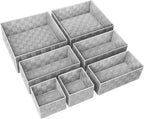Posprica Small Baskets for Organizing(7 Set) Woven Storage for Shelves, Bathroom, Decorative Closet Organizer, Dresser Bins, Shelf - Image 2