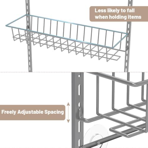 ElegantArray 9-Tier Pantry Door Organizer, Light Gray - Image 3