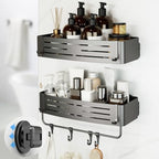 Onemake Shower Caddy Suction Cup, 2 Pack Shower Shelf with Hooks for Bath by Unknown