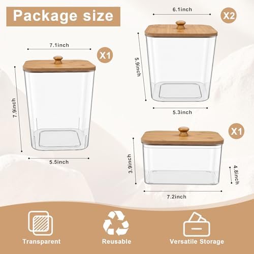 POLRAI 4 Pack Laundry Pod Containers and Dryer Sheet Holder, Laundry Room Organization Storage Containers with Lids and Labels for Detergent Pods Dry Sheet Organizing - Image 3