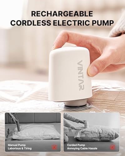 VINTAR Mini Cordless Electric Travel Vacuum Pump for Vacuum Storage Bags - Image 5