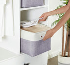 DECOMOMO Storage Bins, Large Fabric Storage Baskets for Shelves 3 Pack - Image 2
