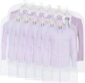 Suit Bags for Closet Storage Garment Bag (24'' x 40'' Set of 12) Clear Garment Bags for Hanging Clothes Plastic Waterproof Suit Cover Bag with Zipper for Coats, Jackets, Shirts Closet by UOUEHRA