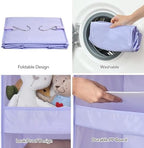 GRANNY SAYS 3-Shelf Hanging Closet Organizer, Foldable Storage, Purple | 33 lb Capacity, No-Sag Support, Keeps Clothes Neat, Folds Flat, Fits RV, Dorm & Small Closets - Image 6