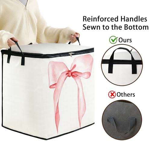 2pcs blanket storage bag for under bed,closet organizers 95L - Image 4