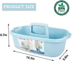 JiatuA Large Cleaning Supplies Caddy Portable Shower Caddy Basket Blue - Image 5
