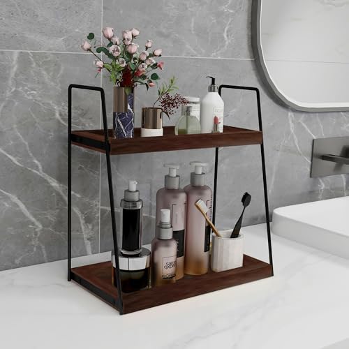 Dorhors Bathroom Counter Organizer,Vanity Countertop Storage Shelf - Image 2