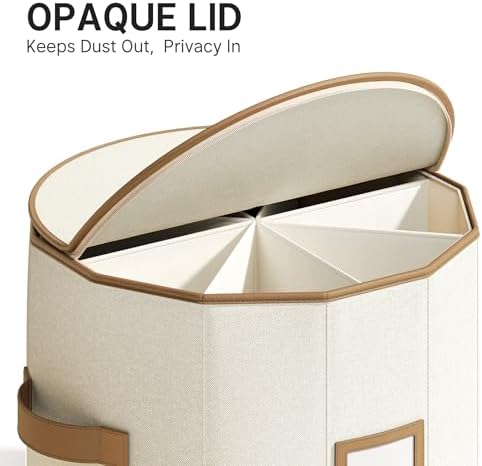 Round Shoe Organizer, Fan Dividers for Wide Shoes & Boots, Beige, 2 Pack - Image 5