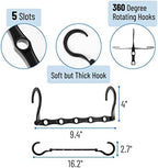 Mr. Pen- Space Saving Hangers, 16 pcs, 360° Rotating Hooks | Magic Cascading Hanger Organizer with 5 Enclosed Slots, Closet Organizers and Storage for Clothes - Image 3