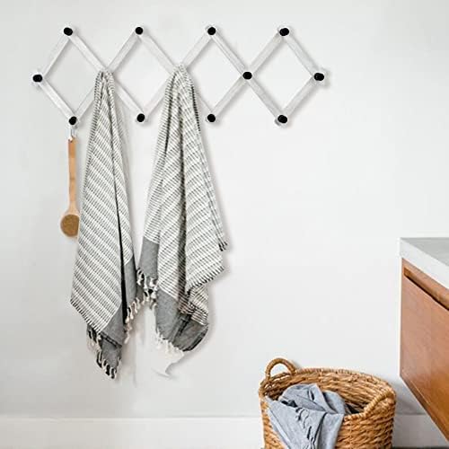 WGFKVAS 2 Pack Expandable Coat Rack, Accordion Wall Hanger - Image 4