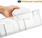 vacane 2 Pack Plastic Over Cabinet Door Organizer with Removable Hooks, Clear Hanging Baskets for Organizing Over the Cabinet Organizer Holder for Kitchen, Bathroom-Hang Outside or Inside Door-M - Image 5