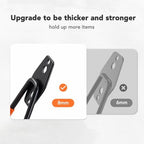 Wallavant Skateboard Hooks 4-Pack Utility Small Heavy Duty Holder Garage Storage Wall Mount for Stroller Tennis Garden Tool Household Warehouse Shed - Image 4