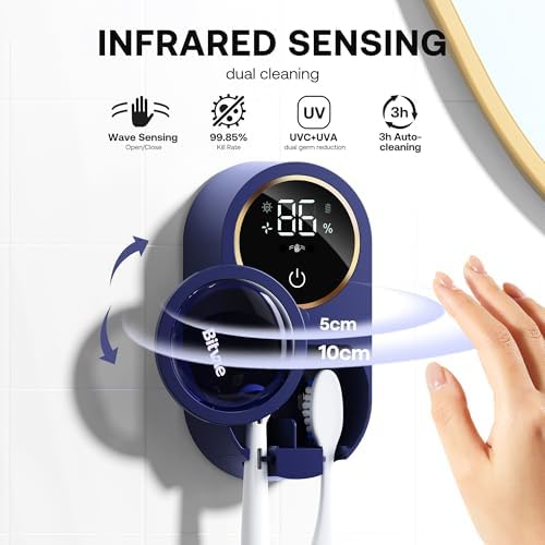 Bitvae Upgraded Tooth Brush Holder for Bathroom 2.0 Infrared Sensing - Image 2