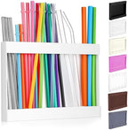 Qinyoung Acrylic Straw Holder for Cabinet Door,Classic,Large,White by Qinyoung