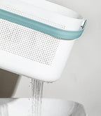 Plastic Portable Shower Caddy Basket, Storage Organizer, Green, 2 Pack - Image 5