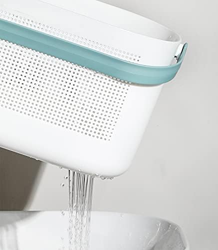 Plastic Portable Shower Caddy Basket, Storage Organizer, Green, 2 Pack - Image 5