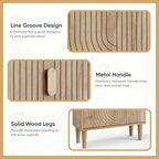 Shoe Cabinet Storage for Entryway with 2 Flip Drawers, Narrow Shoe Cabinet for Entryway, Hidden Slim Shoe Organizer Rack Cabinet (Natural, 23.6" W) - Image 6