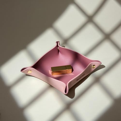 OLETHA Foldable Valet Tray, Travel Essentials for Women, Pink - Image 2