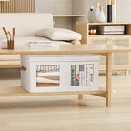 Univivi Large Fabric Storage Bins with Lids for Clothes 1 Pack, Beige - Image 6