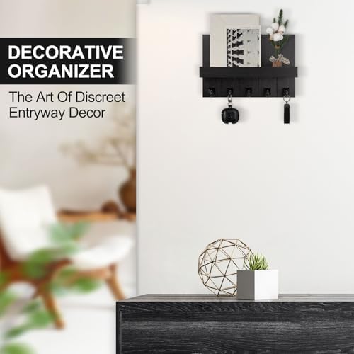 Key Holder for Wall, Decorative Key Holder with Shelf - Image 5
