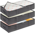 Lifewit 95L 3 Pack Under Bed Storage Containers, Large Capacity Blanket Storage Bags with Reinforced Handle, Organization and Storage for Comforters, Sheets, Clothes, Bedroom, College Dorm, Grey by Lifewit