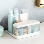YouCopia HideAway Counter Caddy, Bathroom Vanity Countertop Organizer Tray with Adjustable Dividers and Lid - Image 7