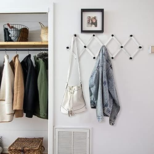 WGFKVAS 2 Pack Expandable Coat Rack, Accordion Wall Hanger - Image 3