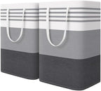 WOWBOX 2 Pack Laundry Baskets, Collapsible Dirty Clothes Laundry Hampers by WOWBOX