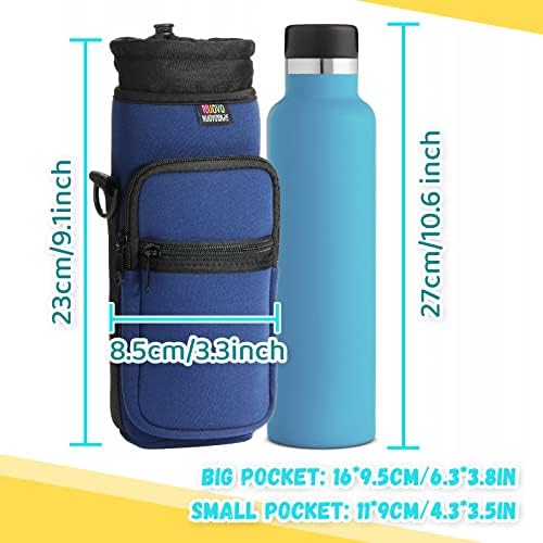 Nuovoware Water Bottle Carrier Bag, 25oz/32oz, Navy blue - Image 3