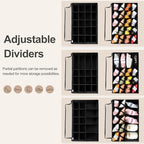TOPIA HOME Shoe Organizer for Closet, Foldable Shoe Box with Adjustable Dividers and Clear Cover, Space Saving Shoe Storage Organizer Cabinet with Reinforced Handles, Fits 20 Pairs, Black, TP10B - Image 2