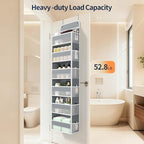 Yecaye Over Door Organizer, 60 lbs Load Capacity, Metal Hanging Storage with 6 Shelves for Toys, Bathroom, Nursery, Dorm Room, Grey,1Pc - Image 5