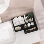 Bamboo Kitchen Drawer Organizer, 2-Pack, 9" x 3" x 2.5", Black - Image 4