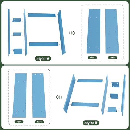 AKMAKM 31" W Over the Toilet Storage Cabinet with Fluted Door, Blue Bathroom Organizer with Adjustable Shelf, Toilet Paper Holder Stand Wave Door for Restroom, Laundry Room - Image 7