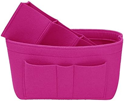 ZTUJO Purse Organizer Insert, Felt Bag Organizer For Handbag Purse Organizer,13 Colors, 6 Size (X-Large, Rose) - Image 3