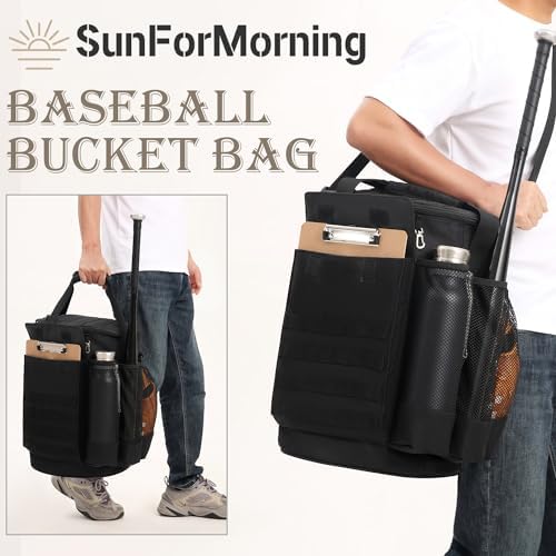 Baseball Bucket Bag Baseball Coaching Accessories Organizer - Image 6