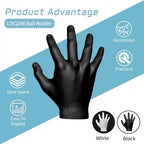 Basketball Holder, Hand Sculpture Ball Holder Wall Mount Art Decor Stand Storage Rack Organizer Display Case Man Cave for Football Soccer Gift Ideas for Him Men Boys Gamers (Black Ball Holder) - Image 4