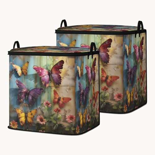 2pcs blanket storage bag for under bed,closet organizers 95L by BestSellers