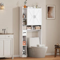 Over the Toilet Storage Cabinet, 31”W Bathroom Organizer by Viroformo