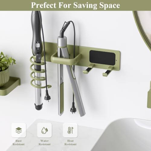 Tindbea Hair Dryer Holder Wall Mount Aluminum Alloy Hot Tools Organizer - Image 5